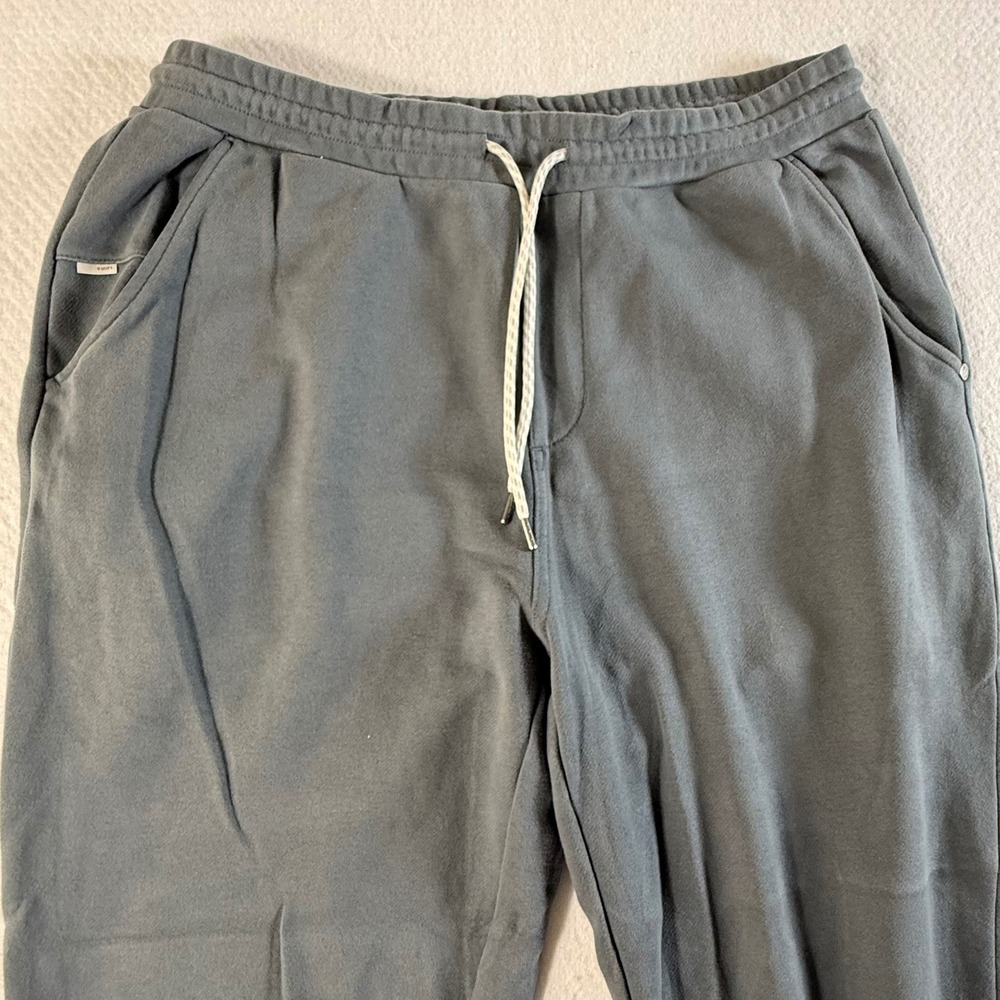 Vuori Sweatpants Mens Large Fleece Jogger Drawstring Charcoal Gray